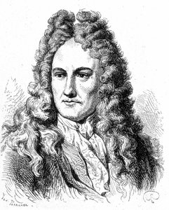 Portrait of Gottfried Wilhelm von Leibniz - in “Album of Science; illustrious scholars; Great discoveries” 1896