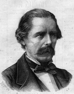 Portrait of Henry Thompson, English physician, surgeon of Napoleon III. Engraving in Le Monde Illustré n°825 of 1st February 1873.