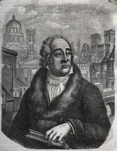 Portrait of Jacques-Antoine Dulaure (Jacques Antoine) (1755-1835) French archeologist and historian - Engraving in The physical, civil and moral history of Paris: from the first historical times to the present day by Jacques Antoine Dulaure. 1853 by French School
