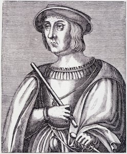 Portrait of Jacques II de Chabannes (La Palice) engraving from Louis XII et Anne de Bretagne by Paul Lacroix by French School