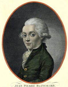 Portrait of Jean Pierre Blanchard (1753-1809), French aeronaut