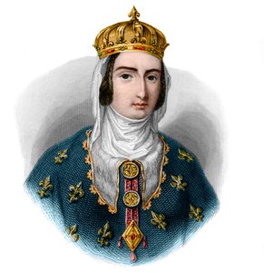 Portrait of Joan I of Navarre, queen regnant of Navarre and queen consort of France by French School