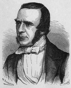 Portrait of John Watkins Brett, British industrialist - in Album of Science; illustrious scholars; Great Discoveries 1896 by French School