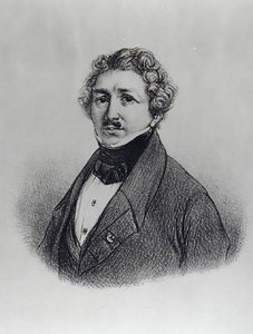 Portrait of Louis-Jacques Daguerre (1787-1851) by French School