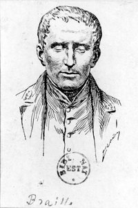 Portrait of Louis Braille (1809-1852) by French School
