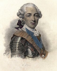 Portrait of Louis Jean Marie de Bourbon, Duke of Penthievre (1725-1793), Grand Admiral and Mecene Francais. in "Portraits des Hommes Useful" by French School