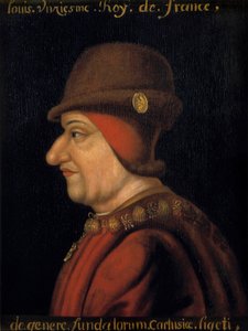 Portrait of Louis XI (1423-1483), King of France. French school of the 17th century