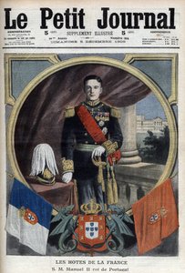 Portrait of Manuel II King of Portugal During His Visit to Paris by French School