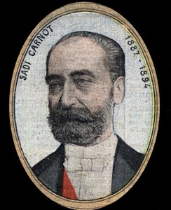Portrait of Marie Francois Sadi Carnot, President of the French Republic by French School