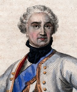 Portrait of Maurice de Saxe, German military in French service and Marshal General of France by French School