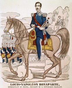 Portrait of Napoleon III - representative of the people, President of the French Republic by French School