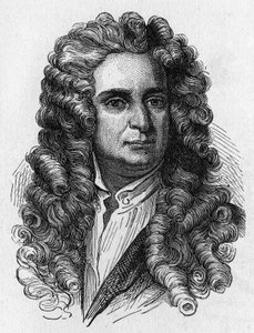 Portrait of Newton - in “Album of Science; Illustrous Scientists; Great Discoveries” 1896 by French School