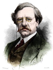 Portrait of Nils Adolf Erik Baron Nordenskjold, Swedish naturalist and explorer. Engraving in Le Monde Illustré n°1178 of October 25 by French School