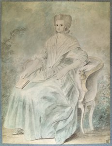 Portrait of Olympe de Gouges, Feminist, Politician and Woman of Letters by French School