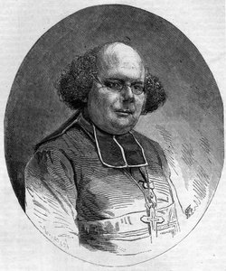 Portrait of Patrice Cruice (1815-1866), bishop of Marseille from 1861 to 1865. Engraving in Le Monde Illustré n°232 of September 21 by French School