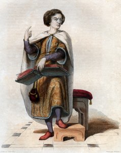 Portrait of Peter Abelard (1079-1142), French scholastic philosopher, theologian and logician by French School