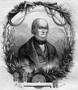Portrait of Philippe de Girard (1775-1845), French inventor and industrialist, creator of the linen spinning machine by French School