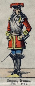Portrait of Rene Duguay Trouin (1673-1736) French sailor. Image of Epinal from the end of the 19th century by French School
