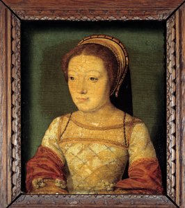 Portrait of Renee of France, Duchess of Ferrara by French School