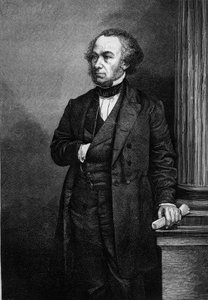 Portrait of Richard Cobden, English industrialist and politician. Engraving in Le Magasin Picturesque by French School