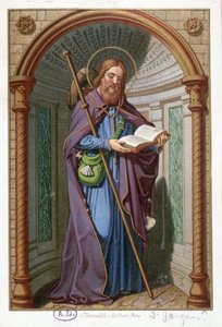 Portrait of Saint James the Major reading, France 19th century