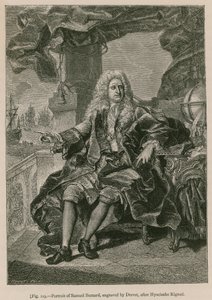 Portrait of Samuel Bernard (engraved by Drevet, after Hyacinthe Rigaud) by French School
