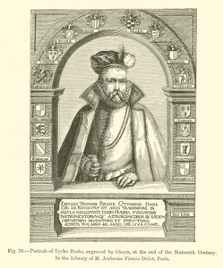 Portrait of Tycho Brahe, engraved by Gheyn, at the end of the Sixteenth Century by French School