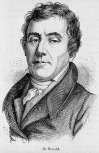 Portrait of Viscount Louis de Bonald (1754 - 1840), French political writer - in L