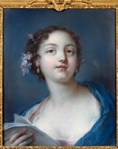 Portrait of a Girl Reading a Score by French School