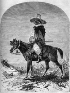 Portrait of an Arab rider from the border of Morocco by French School