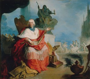 Portrait of Cardinal Louis Antoine de Noailles, Archbishop of Paris by French School