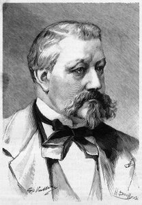 Portrait of journalist and novelist Alberic Second, deceased in 1887 by French School