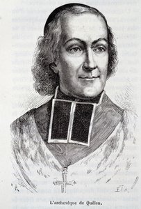 Portrait of the Archbishop Hyacinthe Louis de Quelen (1778 - 1839), prelate - in “L