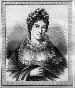 Portrait of the Duchess of Angouleme Marie Therese Charlotte of France known as Madame Royale (1778-1851). Engraving in “Histoire des Papes-Rois-Queen and Empereurs a travers les centuries” by Maurice Lachatre by French School