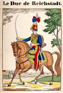 Portrait of the Duke of Reichstadt, Napoleon II, son of Emperor Napoleon I (1769-1821). Picture of Epinal by French School