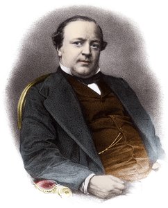 Portrait of the French lawyer Charles Alexandre Lachaud (1818-1882) - Engraving of the 19th century Private collection