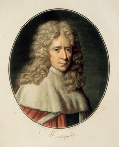 Portrait of the French philosopher and political man Charles de Secondat, Baron de la Brède et de Montesquieu by French School