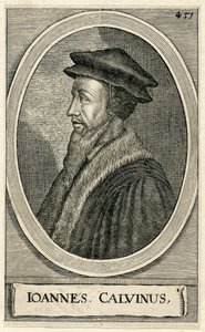 Portrait of the French theologian John Calvin