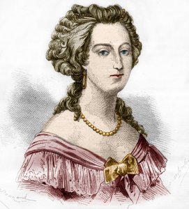 Portrait of the Marquise of Boufflers Marie Francoise Catherine de Beauvau Craon (1711-1787) by French School