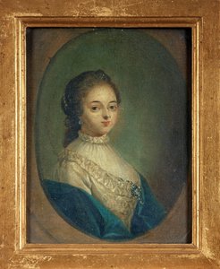 Portrait of the Writer Madeleine de Scudery by French School