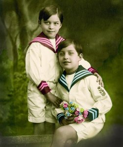 Portrait of Two Boys by French School
