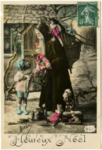 Postcard: Happy Christmas, Mary by French School