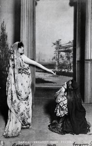 Postcard Depicting Sarah Bernhardt in Phedre