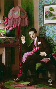 Postcard Depicting an Elegant Young Man, c.1930 by French School