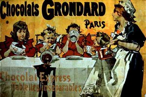 Poster Advertising Grondard Chocolates, Paris by French School