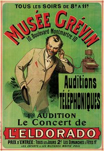 Poster advertising a concert at the Grevin Museum in Paris