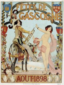 Poster for the Biscay holidays of August 1898 by French School