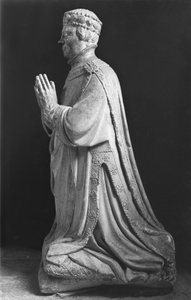 Praying kneeling figure of Duc Jean de Berry (1340-1416) Count of Poitiers by French School