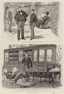 President Faure at his Country House at Havre by French School