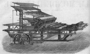 Printing: typographic machine by M. Alauzet